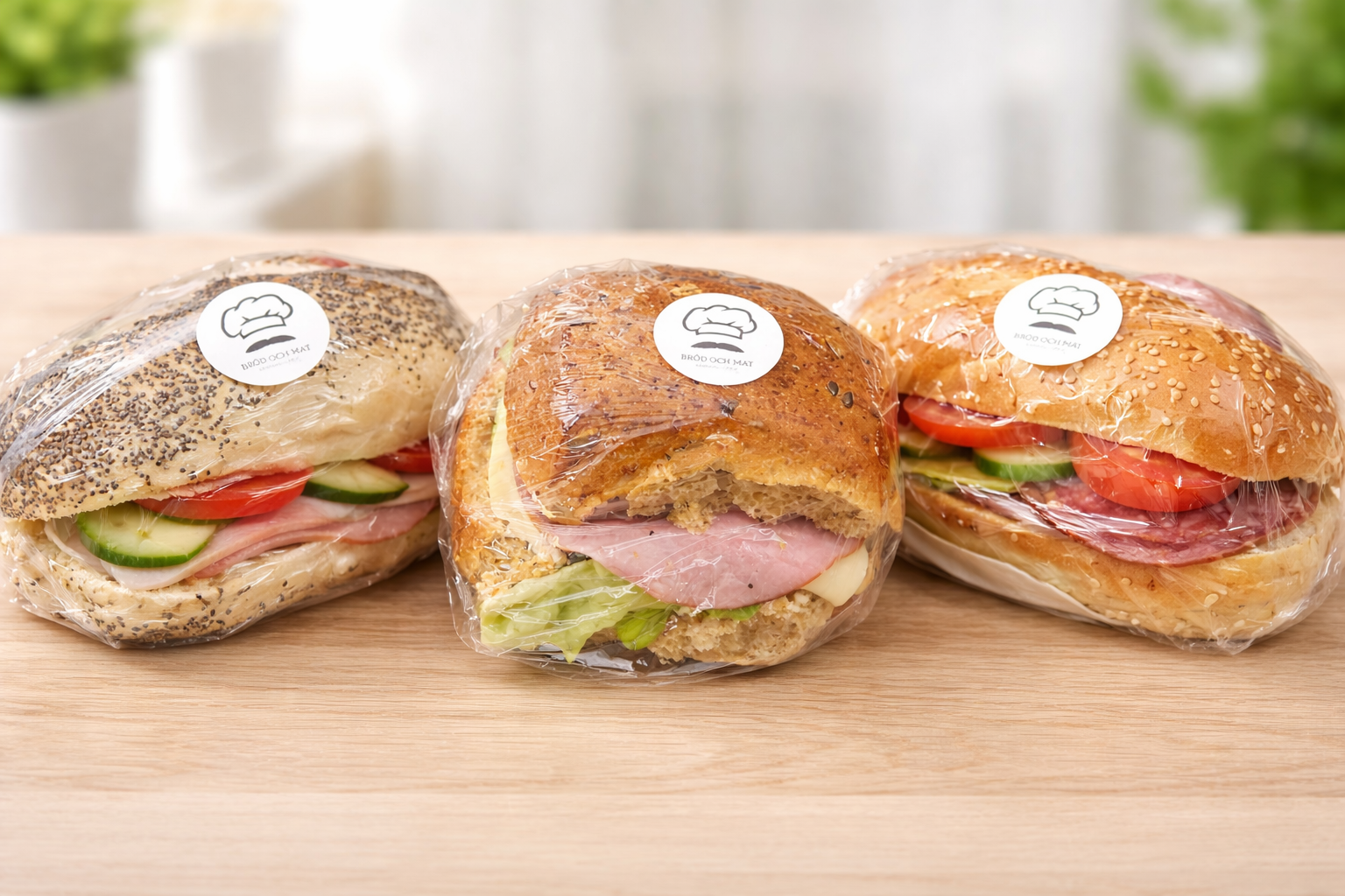 bröd och mat mackor